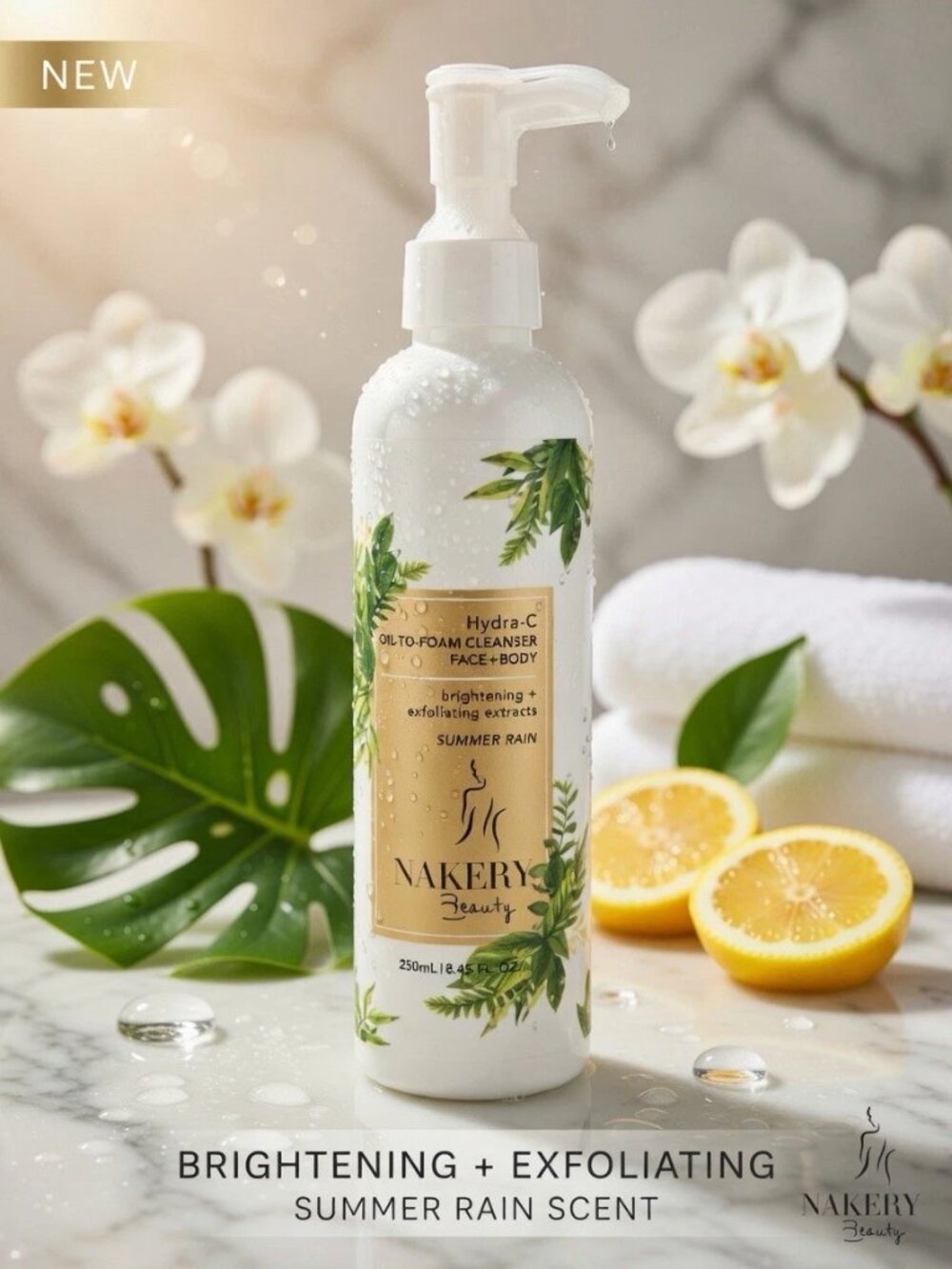 Nakery Beauty Hydra-C Oil-To-Foam Cleanser - NWT